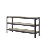 Elure - Channel Console Table - Peppercorn