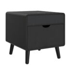 Halo - Square Smart End Table - Black
