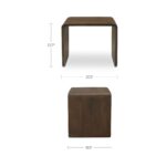 Carrie - Side Table - Dark Brown - Image 3