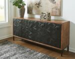 Dorannby - Accent Cabinet - Black / Brown - Image 4