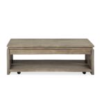 Conrad - Rectangular Lift Top Storage Cocktail Table With Casters - Stone Harbor Gray - Image 2