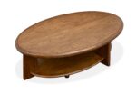 Tanner - Oval Cocktail Table With Casters - Tawny Brown - Image 3