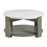 Rosamel - Round Coffee Table - Gray - Image 2
