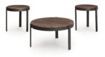 Horizon Hills - Occasional Table Set (Set of 3) - Brown / Black