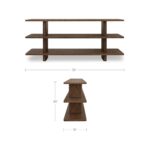 Casey - Small Standard Bookcase - Dark Brown - Image 3