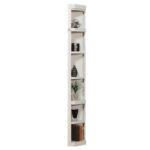Boca - Outside Corner Bookcase - Cottage White