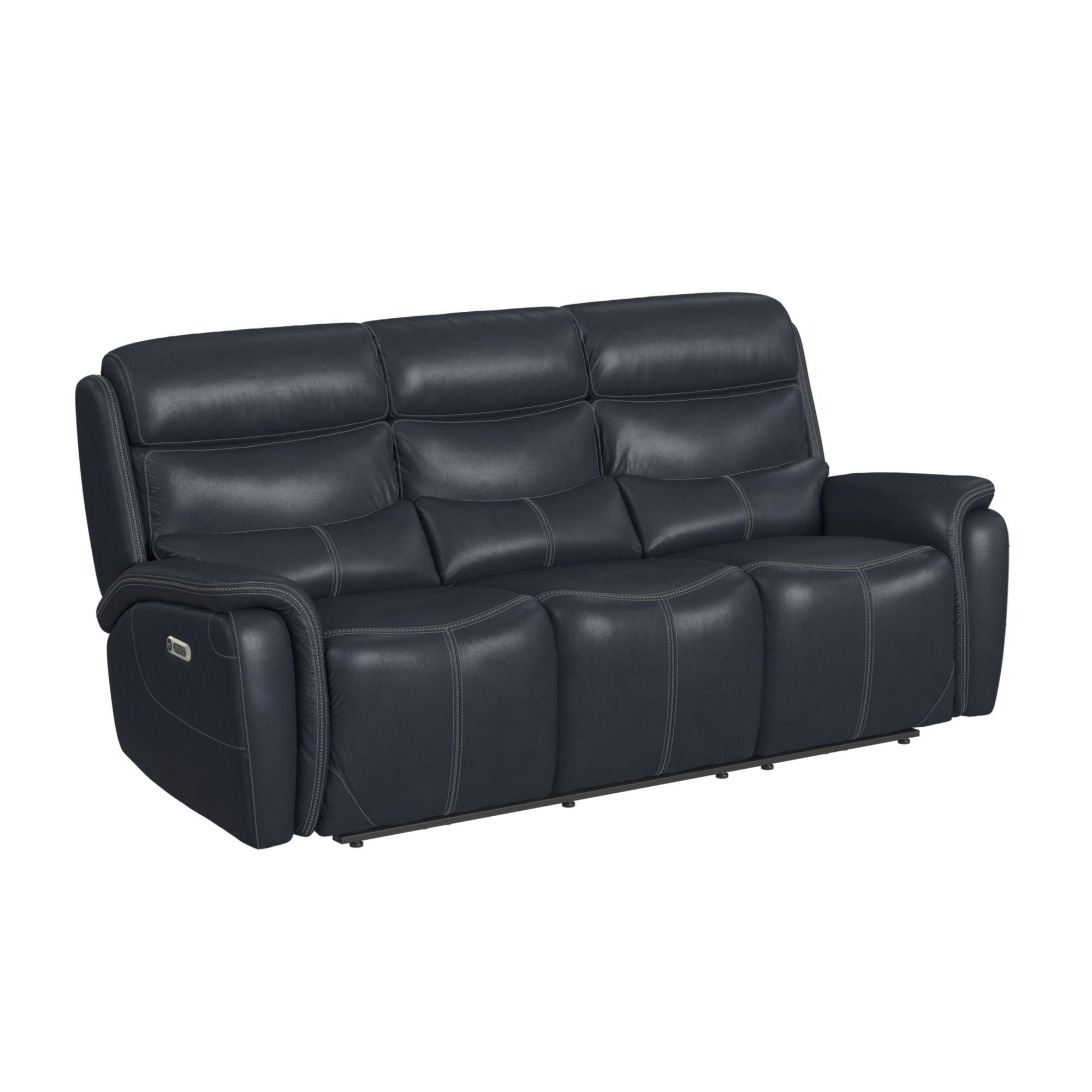 88eab520-8470-4124-a3ce-2a6c60cc7bbd Aruba - Power Motion Sofa With Power Headrest - Pebble Navy - Image 1