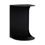 Cote - 16" Metal Accent Table - Black