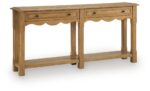 Whitmund - Console Sofa Table - Light Brown