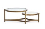 Cassidy - Shaped Cocktail Table - Aged Brass And Volakas Classic - Image 4