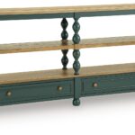 Finnworth - Console Sofa Table - Blue / Brown