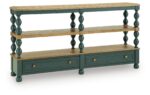 Finnworth - Console Sofa Table - Blue / Brown