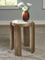 Gavrilley - Accent Table - Gray / White / Brown - Image 3
