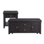 Kendyl - 2 Piece Occasional Table Set Coffee Table & End Table - Espresso