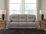 Real Moments - Power Reclining Sofa With Audio Seating - Ash - Image 3