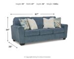Cashton - Sofa - Blue - Image 3