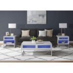 Chandra - Coffee Table With LED And Battery Pack - Glossy White - Image 2