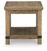 Ridgester - Rectangular End Table - Light Brown - Image 4