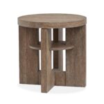 Cypress - Round End Table - Spiced Brown