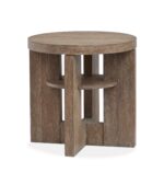 Cypress - Round End Table - Spiced Brown