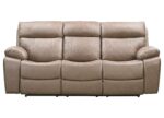 Theon - Manual Reclining Sofa With Drop Down Table - Stokes Toffee - Image 2