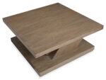 Lansbury - Square Cocktail Table With Casters - Antique Wheat - Image 2