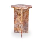 Grace - Accent Table Levante Marble - Orange