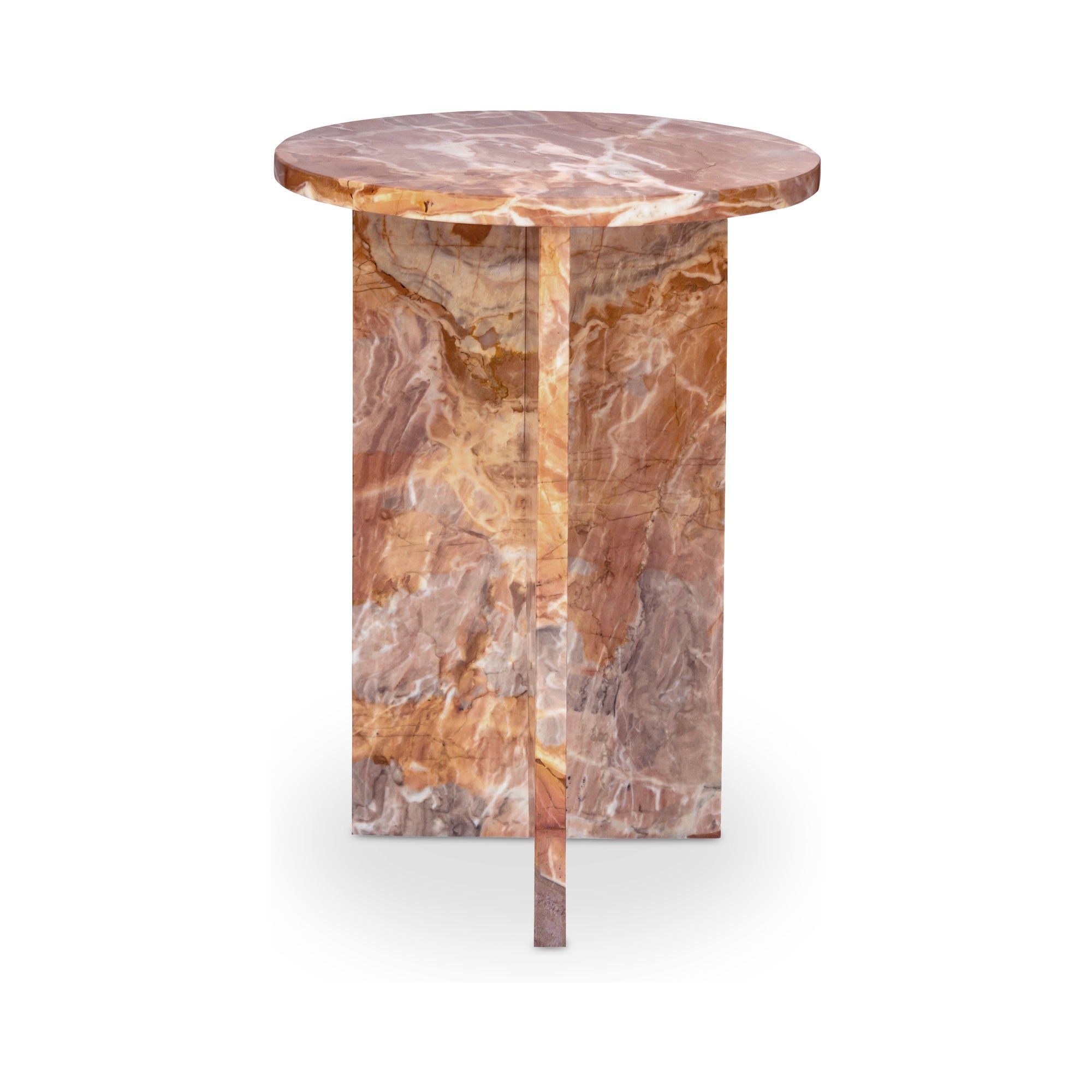 9cd71988-adc4-4abd-b671-cc25f979329f Grace - Accent Table Levante Marble - Orange - Image 1