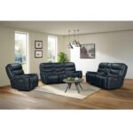 Aruba - Power Motion Sofa With Power Headrest - Pebble Navy - Image 3