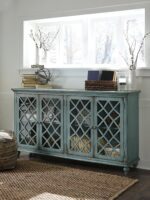 Mirimyn - Accent Cabinet - Vintage Finish - Antique Teal - Image 4