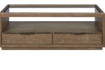 Trilogy - Glass Top Cocktail Table - Cocoa - Image 4