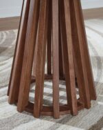 Kallari - Round End Table - Warm Brown / Black - Image 4
