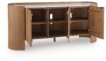 Fitzroy - Accent Cabinet - Brown / White - Image 3