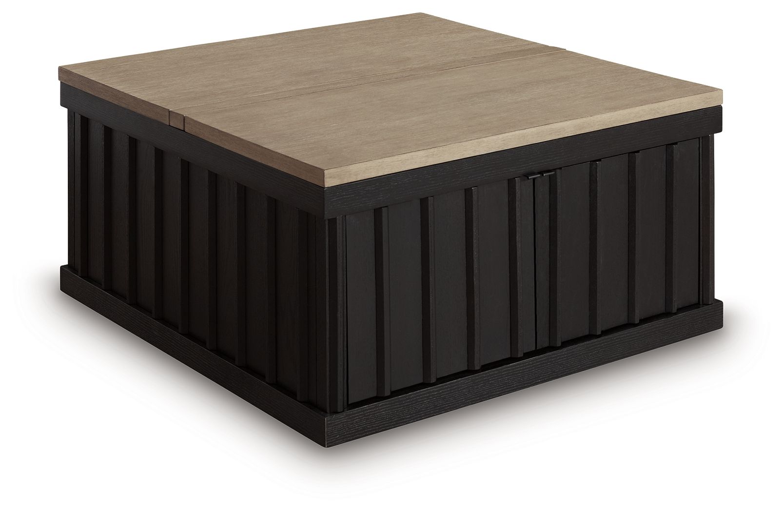 a0c2d663-5dc9-460c-a807-6d07c6284b8f Rylandyn - Lift Top Cocktail Table - Black / Light Brown - Image 1