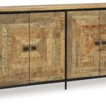 Camney - Accent Cabinet - Brown / Black