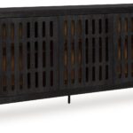 Vallisburg - Accent Cabinet - Black / Natural