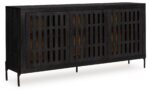Vallisburg - Accent Cabinet - Black / Natural