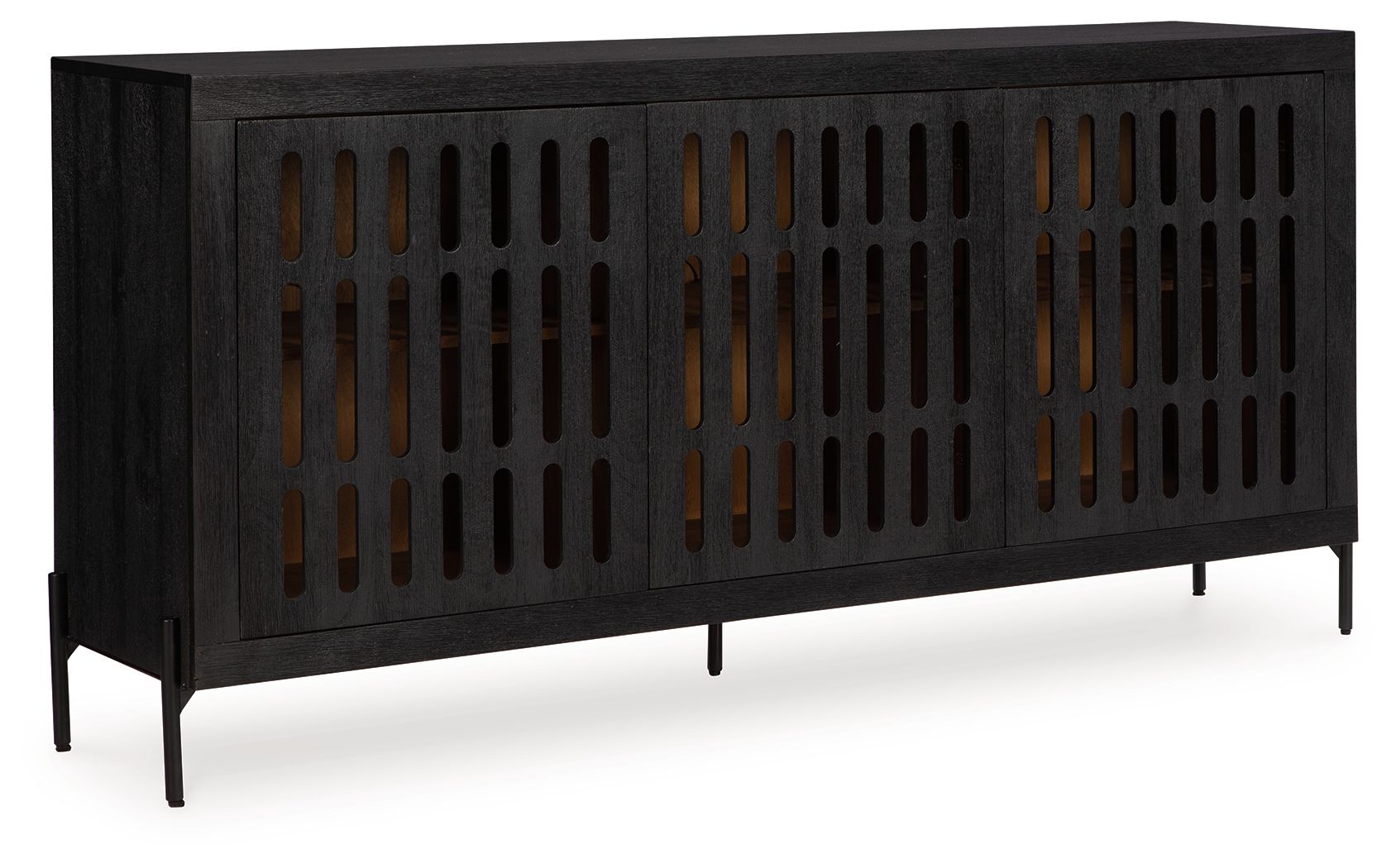 a7b2997f-3422-4ba2-9175-9ea84ae7a2df Vallisburg - Accent Cabinet - Black / Natural - Image 1