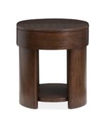 Holloway - Oval End Table - Toasted Almond - Image 3