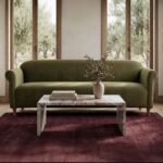 Harmony - Sofa Faux Mohair - Dark Green - Image 2
