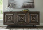 Fair Ridge - Accent Cabinet - Distressed Black - Image 3