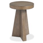 Lansbury - Round Accent End Table - Antique Wheat