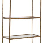 Ryandale - Bookcase - Antique Brass Finish
