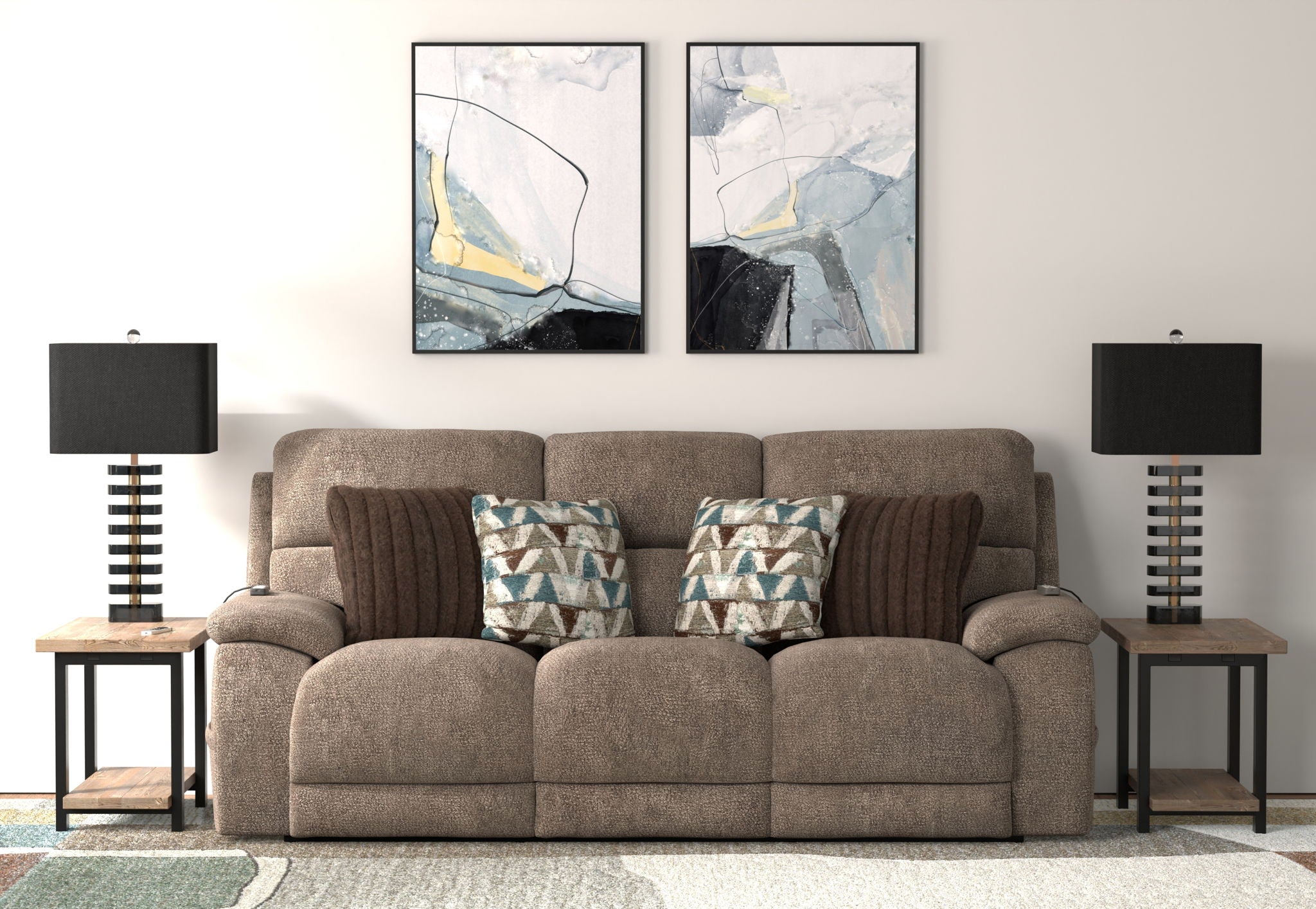 bb72bc1c-08f8-4d22-9211-615cdf91d8c6 Joya - Power Headrest Power LayFlat Reclining Sofa With CR3 Heat/Massage/Lumbar/ZG - Image 1