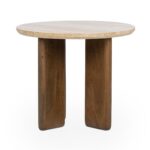 Idella - Travertine Round Table - Image 8