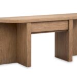 Hayden - Demilune Sofa Table - Golden Oat