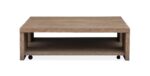 Cypress - Square Cocktail Table With Casters - Spiced Brown - Image 2