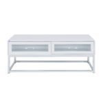 Chandra - Coffee Table With LED And Battery Pack - Glossy White - Image 3