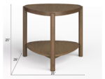 Hadleigh - Shaped Accent End Table - Image 7