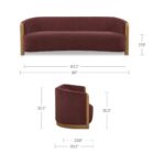 Anya - Sofa - Berry / Purple - Image 2